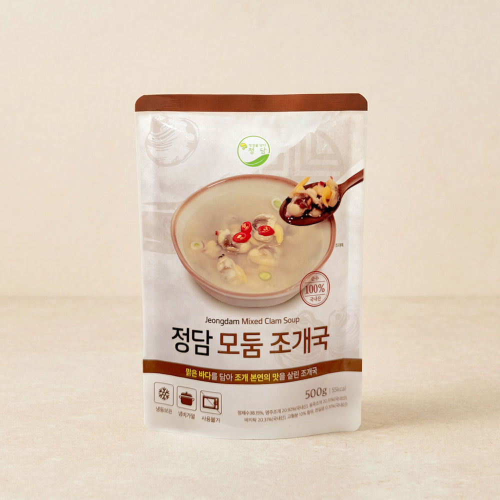 [정담] 모둠 조개국 500g x 2팩 (묶음)