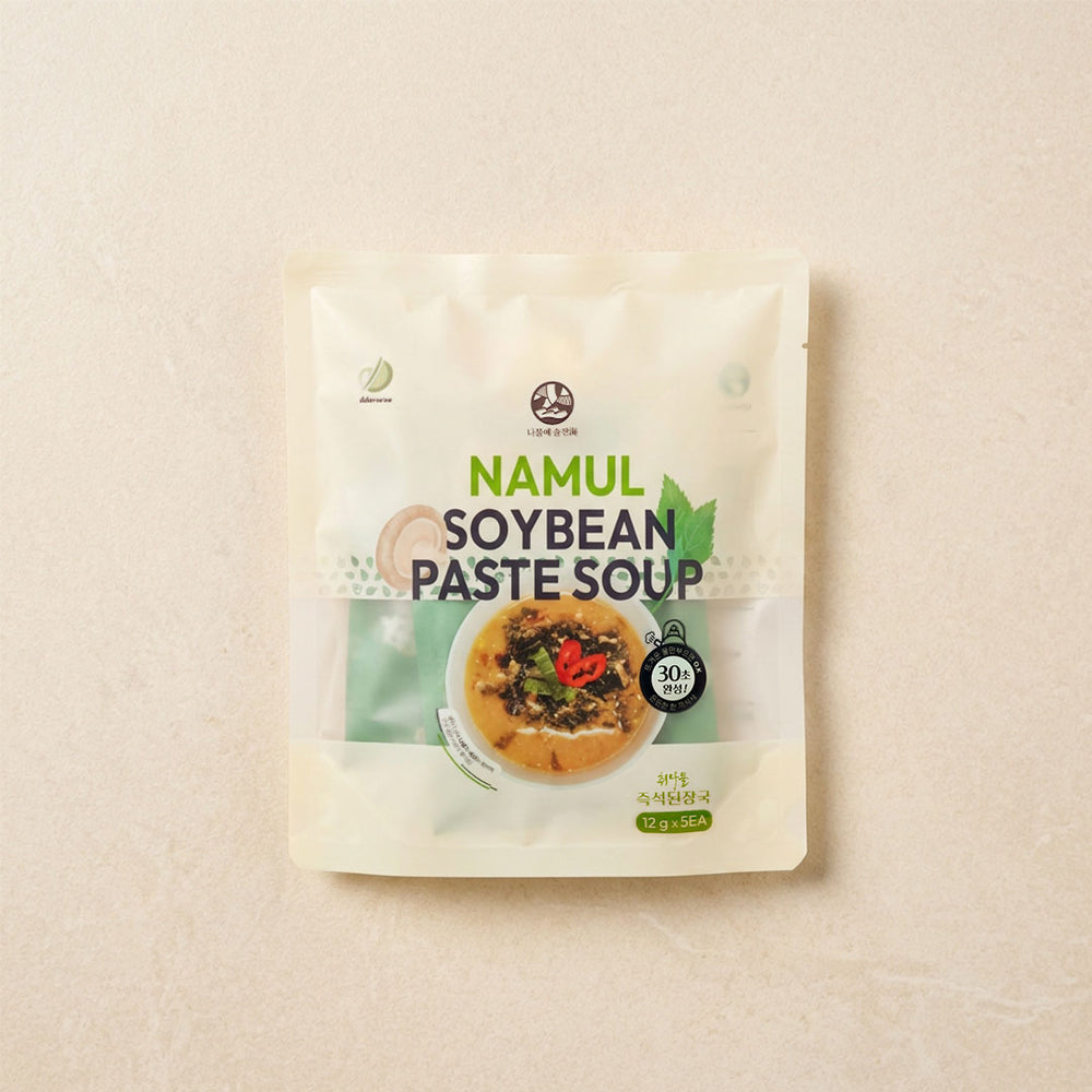 [담우] 나물에 솔찬해 취나물 즉석 된장국 60g (12gx5개)
