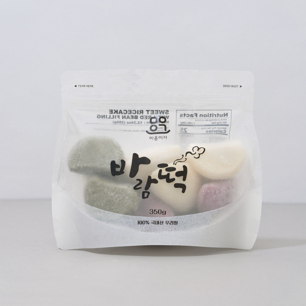 [마음이가] 모듬 꿀떡 350g x 2팩ㅣ*증정* [마음이가] 모듬 바람떡 350g (묶음)