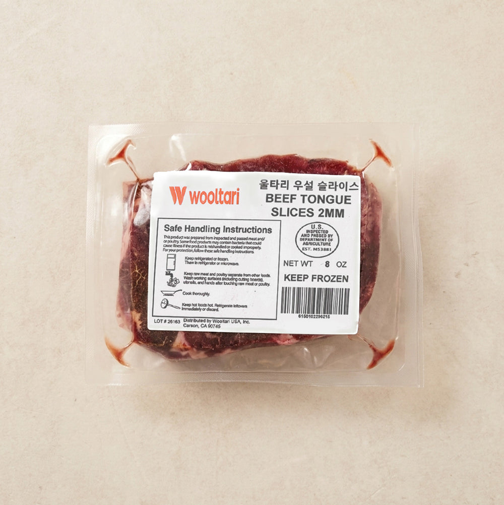 [Wooltari] Beef Tongue Slices 2mm 8oz