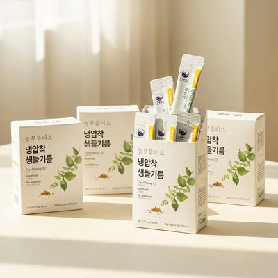 [3+1] [Nongbu Plus] Cold-Pressed Raw Perilla Oil Sticks (5g x 10 Sticks)