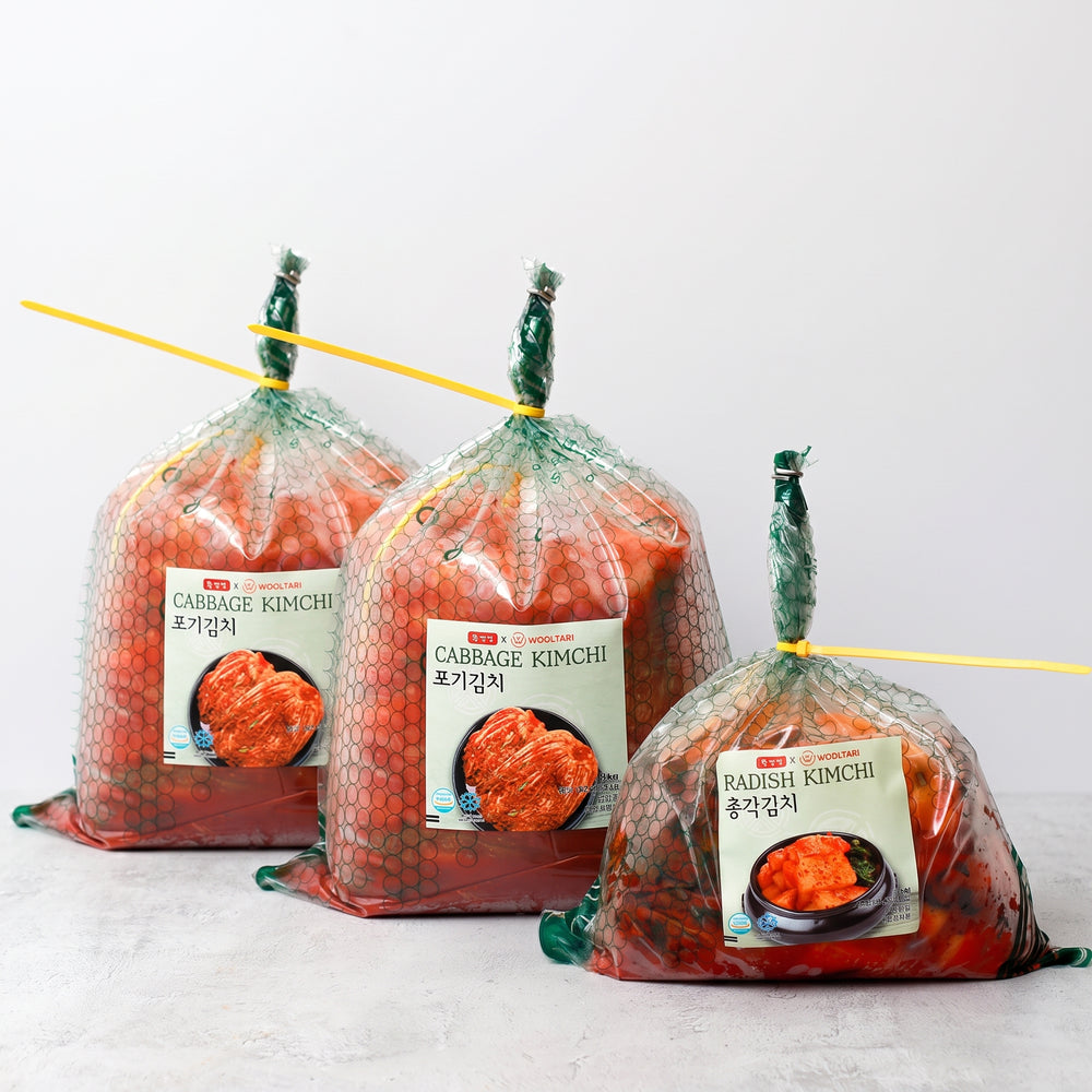 [Hwang Jin Dam] Premium Korean Cabbage Kimchi 5kg x 2pkㅣ*Free* [Hwang Jin Dam] Premium Korean Radish Kimchi 3kg 