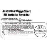 Australian Wagyu Short Rib Yakiniku Cuts 8oz