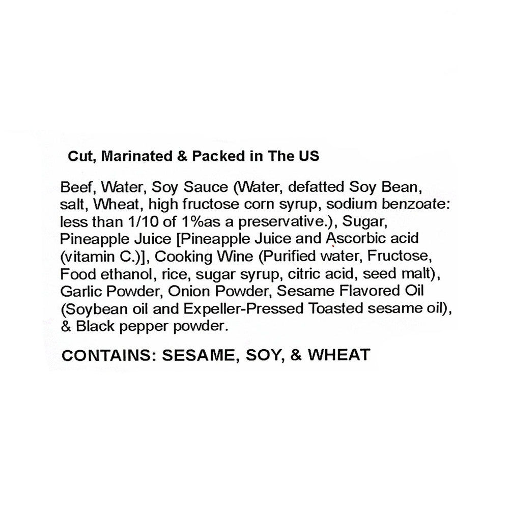 Korean Inspired BBQ Seasoned Beef Rib Fingers 1lb