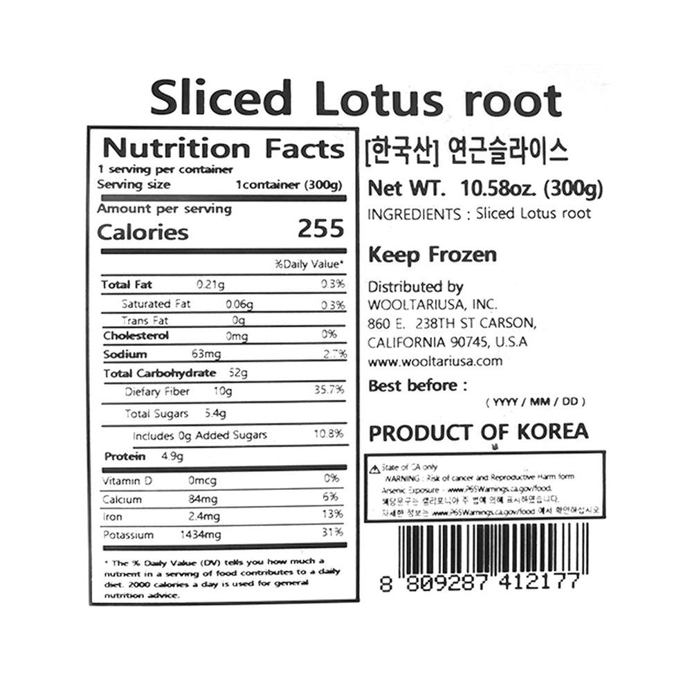 Sliced Lotus Root 300g x 2 Packs (Set)
