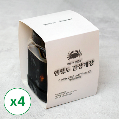 [OJ SEAFOOD] Soy Sauce Marinated Crab 1.5kg x 4_Free Shipping
