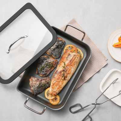 [한국직배송] 에델코첸 통3중 클래시 블랙 생선구이팬