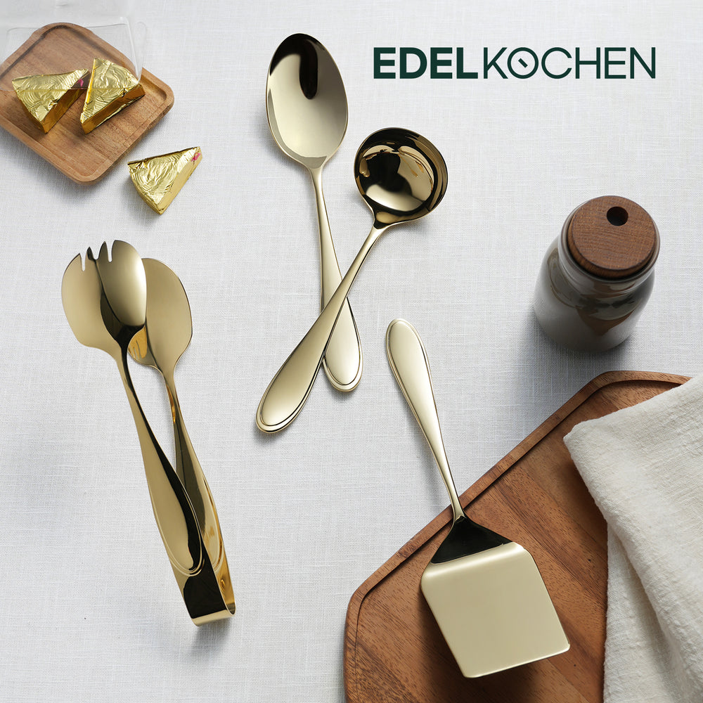 [K Direct Delivery] Edelkochen Royal Server 4P Set (Mirror Champagne Gold)
