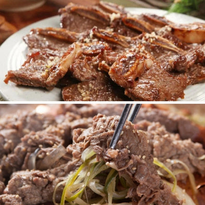 Marinated LA ribs 3LB | * Gifts* Bulgogi 1LB 1 pack