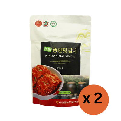 Poongsan Kimchi - Napa Cabbage 500g x 2 (Set)