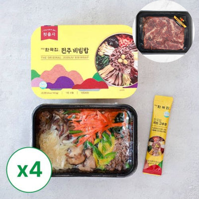 [Korea House] Jeonju Bibimbap 403g x 4 Pack | * Gifts* Wagyu Bulgogi 1LB