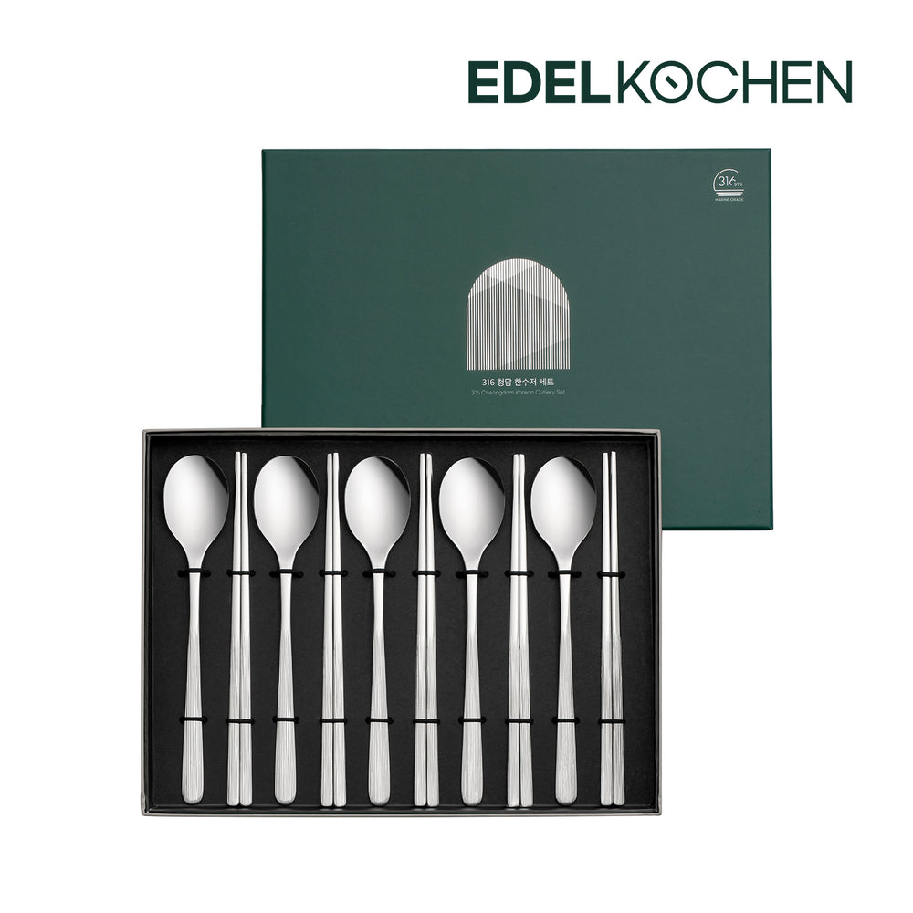 [K Direct Delivery] Edelkochen 316 Cheongdam Bitdeul Korean Cutlery Set