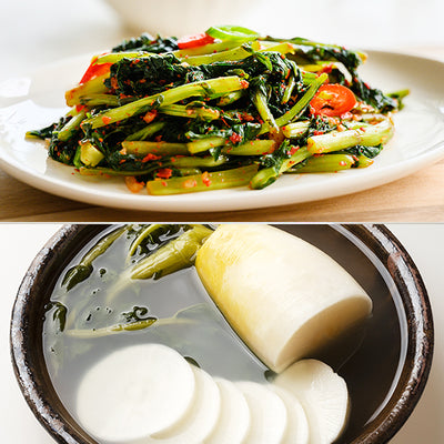 [한국직배송 A] 연천군 미금치 제철 열무김치 2kg + 동치미 2kg + 깍두기 2kg