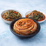 [한국직배송 B] 콕김치 경기도식 보쌈김치 2kg + 부추김치 1kg + 깻잎김치 500g