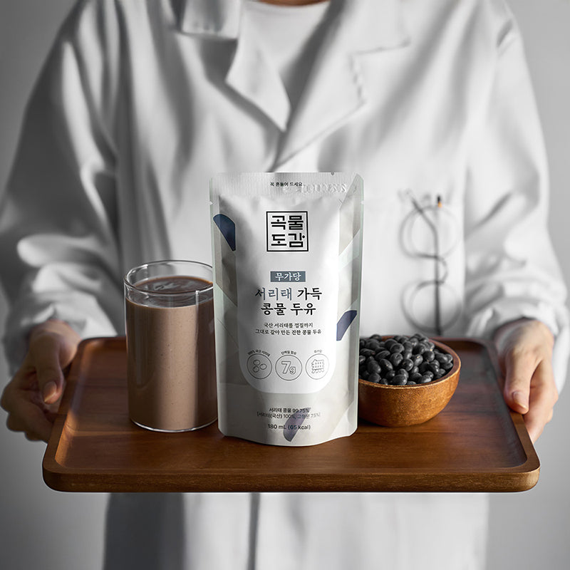 [곡물도감] 서리태 가득 콩물두유 (180ml x 15팩) x 3팩 (묶음)_무료배송특가_1월 2째주 순차발송