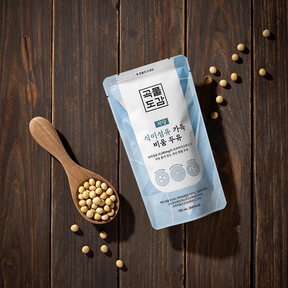 [곡물도감] 식이섬유 가득 비움두유 (180ml x 15팩) x 3팩 (묶음)_무료배송특가_1월 2째주 순차발송