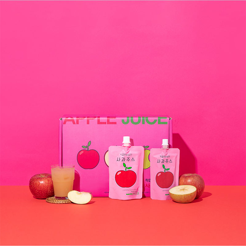 [Gyeongbuk Sunshine Farm] The Juicing Man Apple Juice 3Box (100ml x 30 Pouches)_Free Shipping