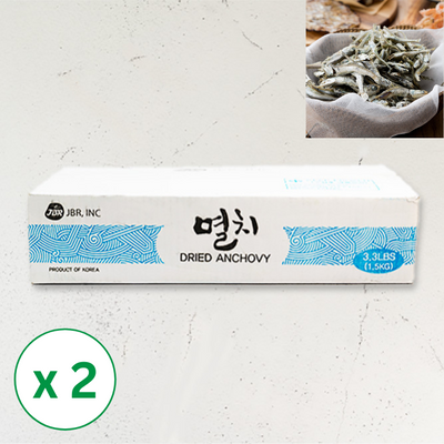 [죽방렴영어조합] 남해안 멸치 대멸 (국물멸치) x 1.5Kg [Large] x 2_무료배송