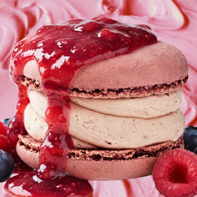 [널담] 뚱카롱 4구 - 블루베리 크림치즈 (50g x 4개입)