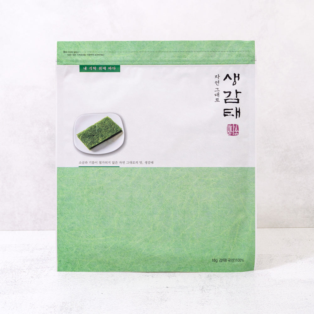 Natural Raw Gamtae Seaweed 18g (8 sheets) x 3 packs