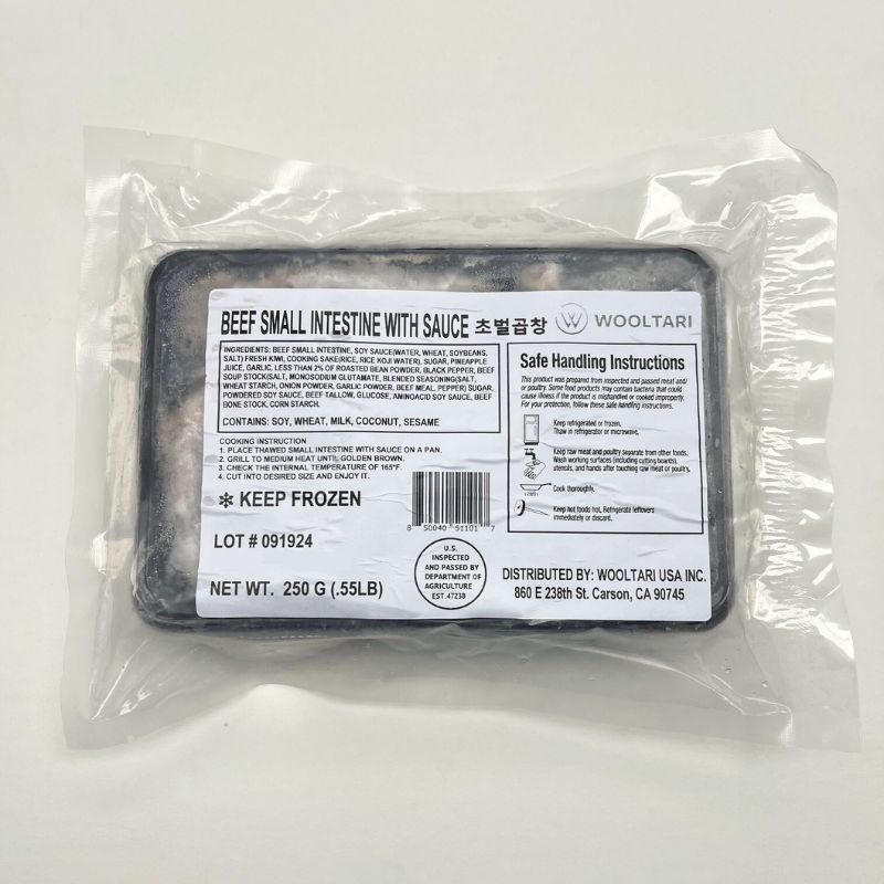 [울타리] 초벌 대창구이 250g (Beef Large Intestine with Sauce) + 초벌 곱창구이 250g (Beef Small Intestine With Sauce) (묶음)