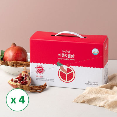  Pomegranate & Red Ginseng (80ml x 15 pack) x 4box_Free Shipping