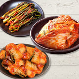 Cabbage Kimchi 5kg + Radish Kimchi 3kg + Leaf Mustard Kimchi 1kg_ Free Shipping