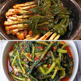 Green Onion Kimchi 800g x 2 Packs + Yeolmu Kimchi 3kg x 2 Packs_ Free Shipping