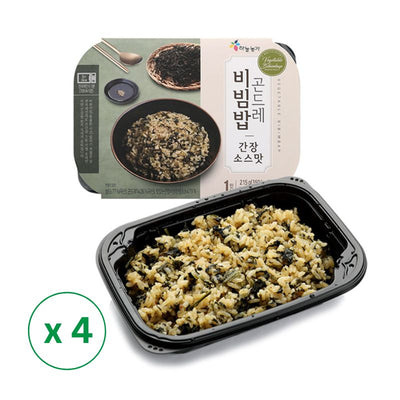 [하늘농가] 곤드레비빔밥 (간장소스 맛) 215g x 4개 (묶음)