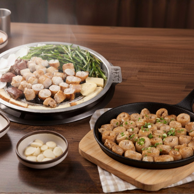 [울타리] 초벌 대창구이 250g (Beef Large Intestine with Sauce) + 초벌 곱창구이 250g (Beef Small Intestine With Sauce) (묶음)