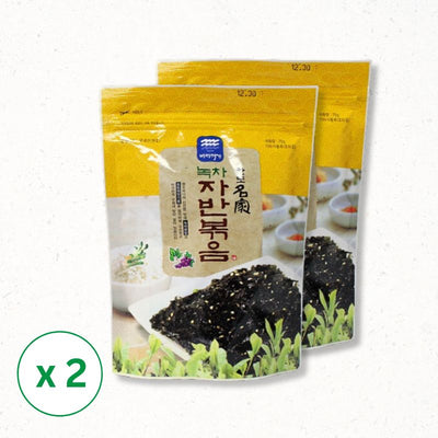 Seasoned Laver (Green Tea Roasted Seaweed Flakes) 70g x 2 packs