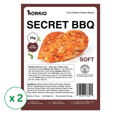 Fully Cooked Chicken Breast Secret BBQ 4oz x 2