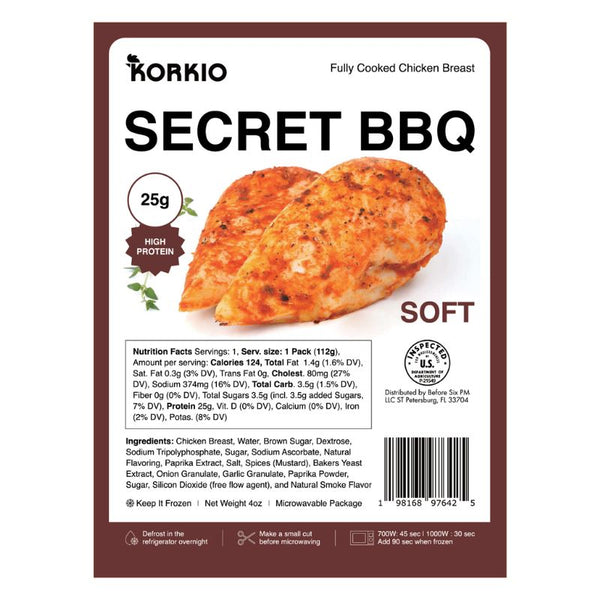 Korkio Fully Cooked Chicken Breast Secret BBQ | Wooltari