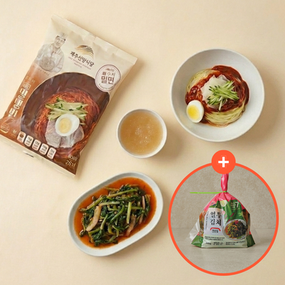 [다담푸드] 제주 산방식당 비빔밀냉면 806gㅣ*증정* [예소담] 열무김치 900g