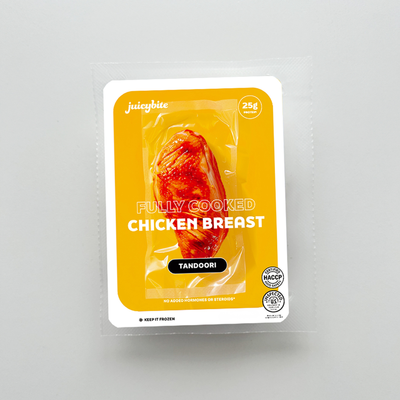 [Juicybite] Fully Cooked Chicken Breast Tandoori Flavor 4oz x 2pk