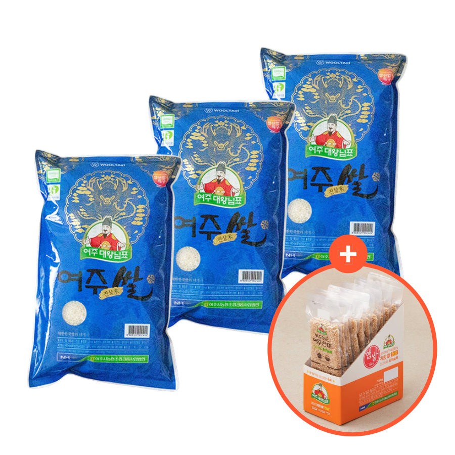 [Yeoju-si Nonghyup] Yeoju Rice 3kg x 3pkㅣ*Free* Pre-Washed Premium Yeoju Brown Rice_Free Shipping