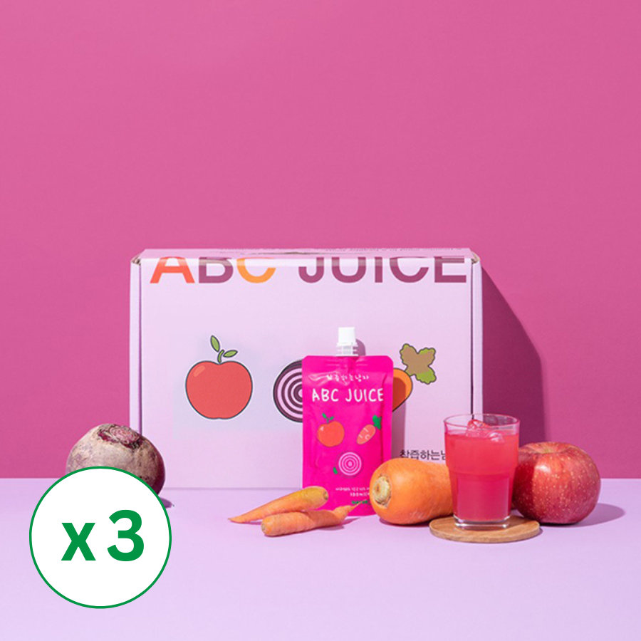[Gyeongbuk Sunshine Farm] The Juicing Man ABC Juice 3Box (100ml x 30 Pouches)_Free shipping