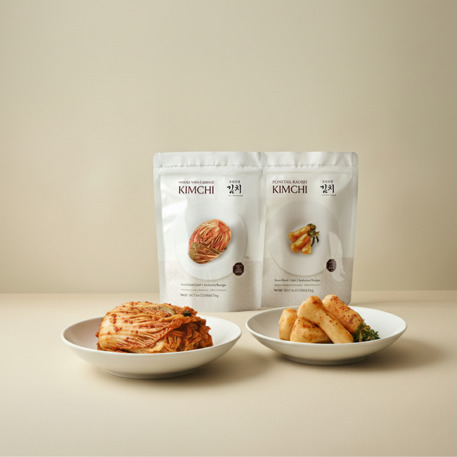 [조선호텔김치] 배추김치 1kg x 3개 + 총각김치 1kg x 2개 (묶음)_ 3월 셋째 주 순차발송