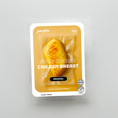 [1+1] [Juicybite] Fully Cooked Chicken Breast Original 4oz