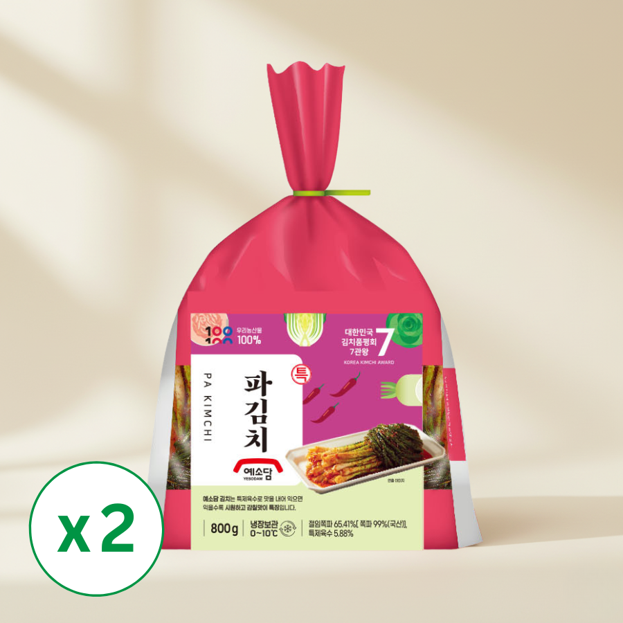 [Yesodam] Green Onion Kimchi 800g x 2