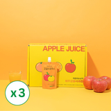 [Gyeongbuk Sunshine Farm] The Juicing Man Tangerine & Apple Juice 3Box(100ml x 30 Pouches)_Free Shipping