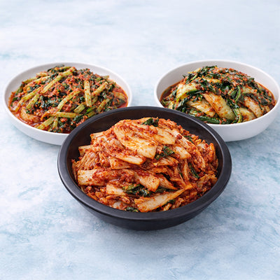 [한국직배송 D] 콕김치 명칼 겉저리 2kg + 열무김치 1kg + 얼갈이김치 1kg
