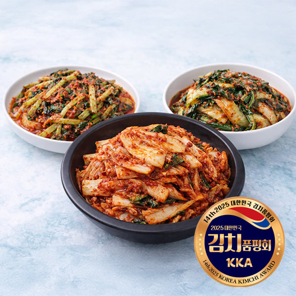 [Kok Kimchi] Fresh Kimchi 2kg + Yeolmu 1kg + Young Napa Cabbage Kimchi 1kg_ KOR Direct Delivery D