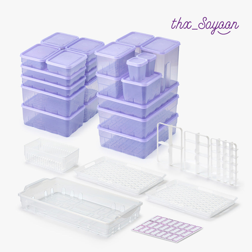 Thx soyoon Container Dream Organizer 30P (Pink/Lavender/Grey/Aqua)_ K Direct Delivery F