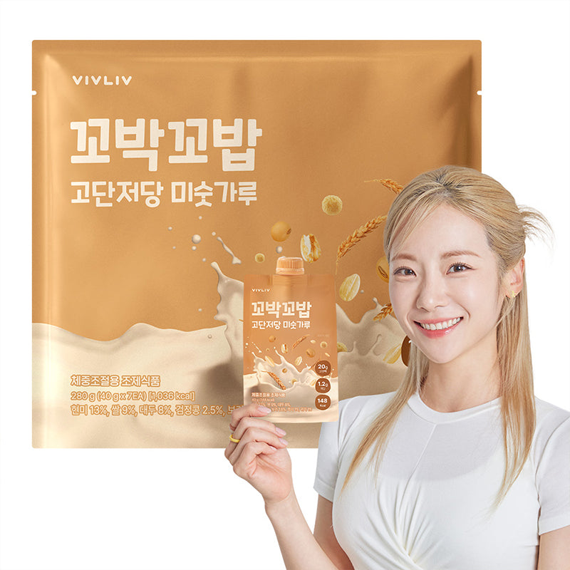[Kkobak Kkobab] Sweet Grain High Protein Low Sugar Protein Shake (40g x 7 Packs)