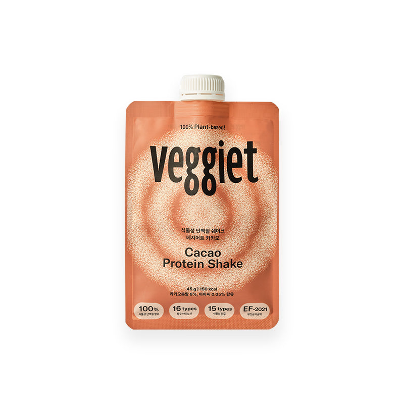 [베지어트] Veggiet 식물성 단백질 쉐이크 카카오 450g (45gx10개)