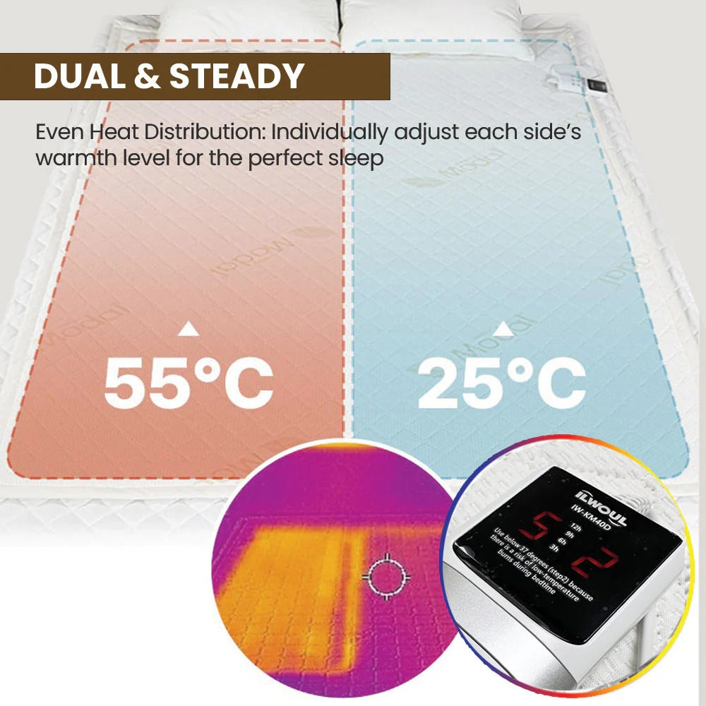 Tencel Heated Mattress Pad Double_Free Shipping