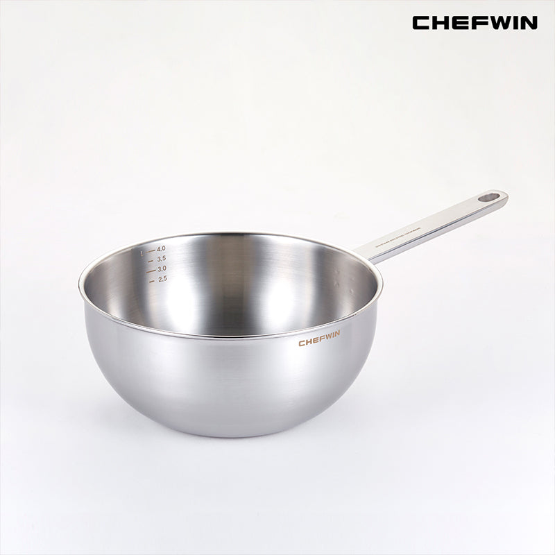 [K Direct Delivery] Chefwin 316 Stainless Steel 5-Ply Multi-Purpose Wok (24cm)