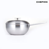[K Direct Delivery] Chefwin 316 Stainless Steel 5-Ply Multi-Purpose Wok (24cm)