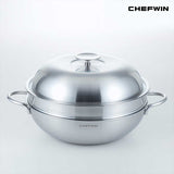[K Dierect Delivery] Chefwin 316 Stainless Steel 5Ply Party Wok (28cm / 32cm)